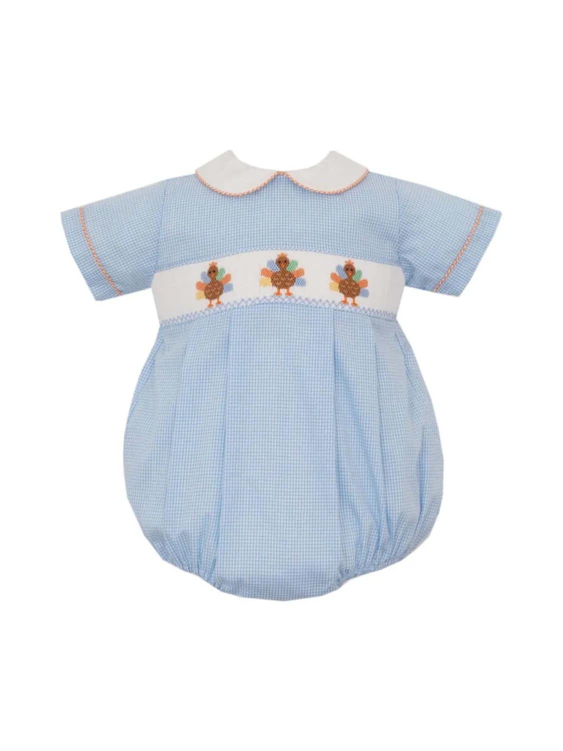 Boys Turkey Smocked Bubble