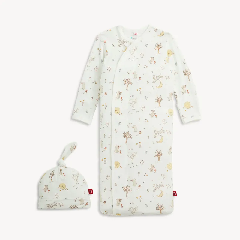Bedtime Rhymes Modal Gown + Hat Set