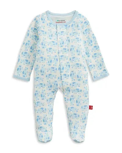 Blue Cow Organic Cotton Magnetic Modal Footie