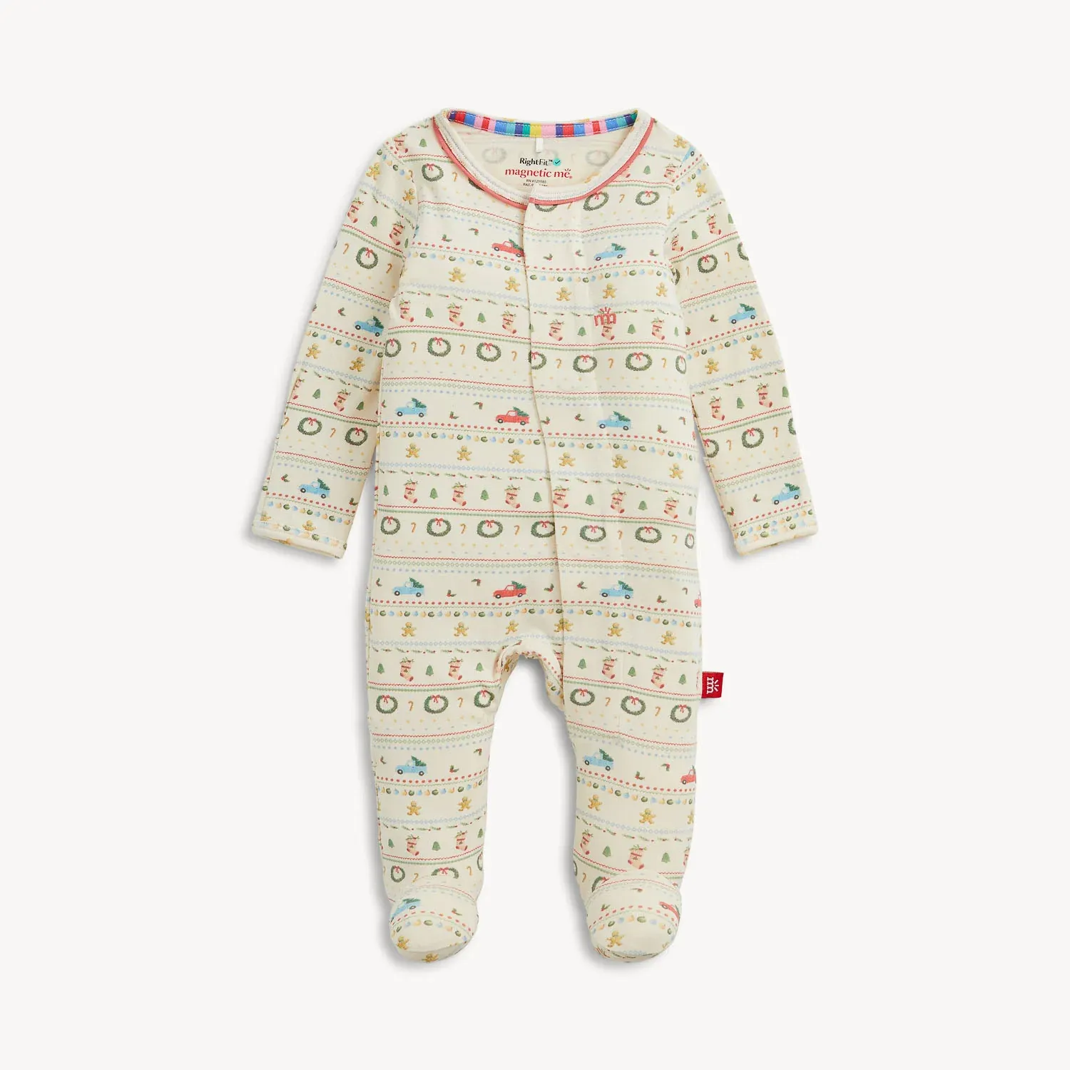 Traditional Christmas Magnetic Modal Footie