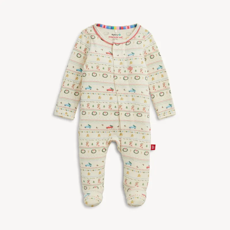 Traditional Christmas Magnetic Modal Footie