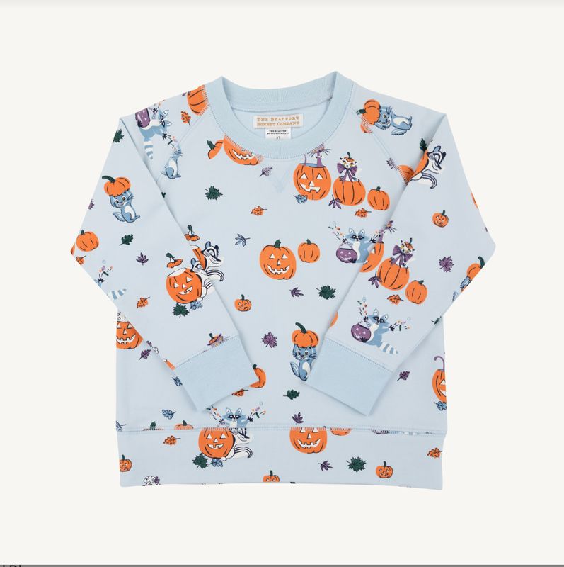 Cassidy Comfy Crewneck in Candy and Critters