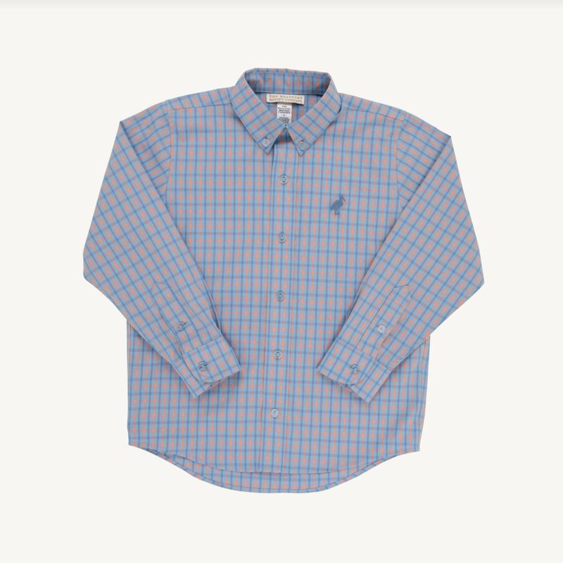 Dean's List Dress Shirt in Wheaton Windowpane/Nantucket Navy