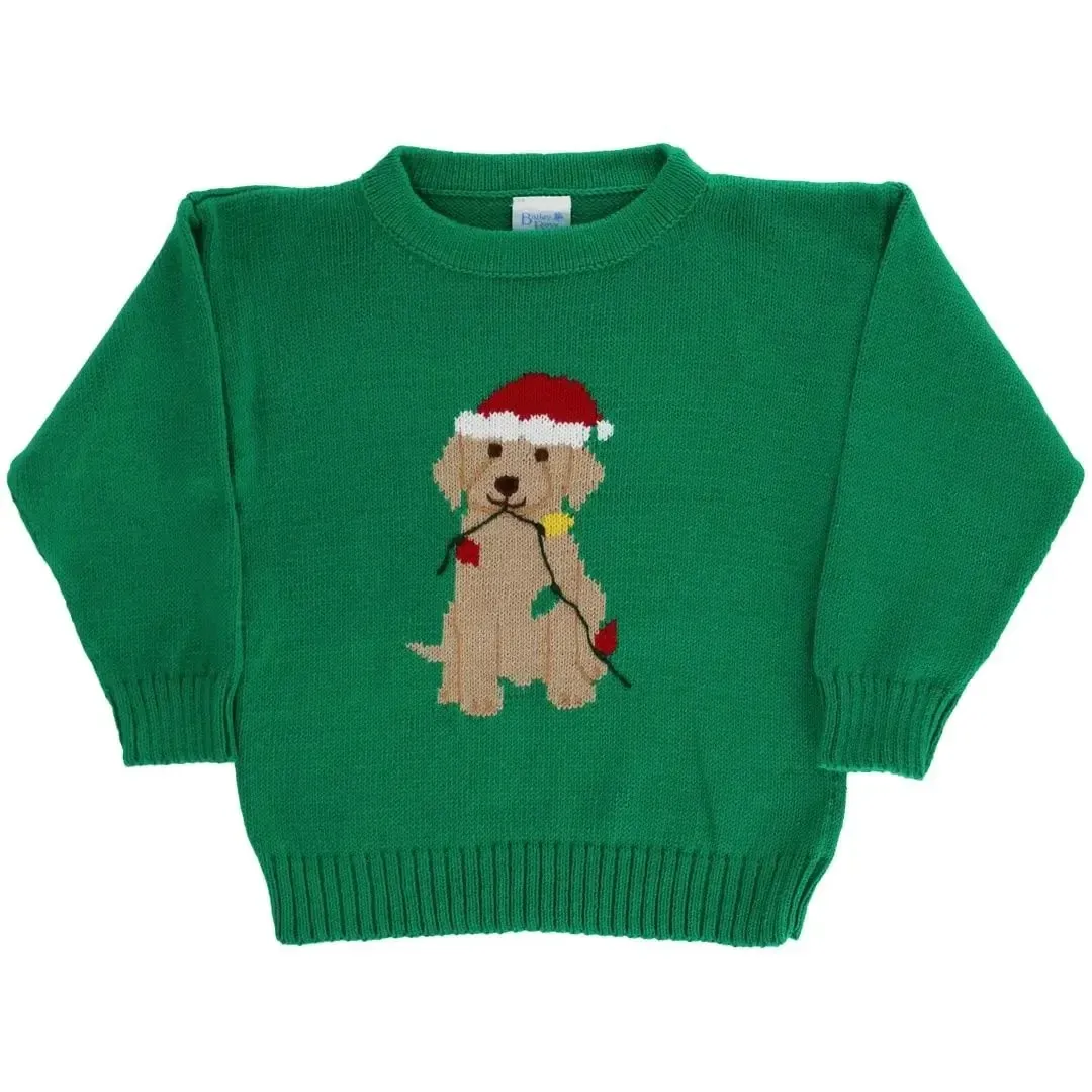 Crew Neck Sweater in Christmas Lab