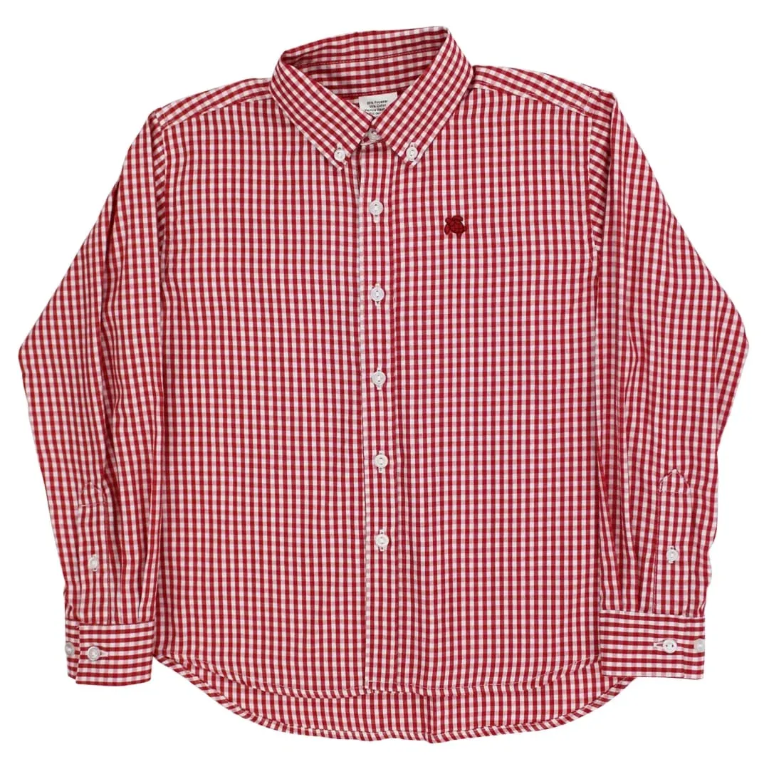 Roscoe Button Down in Red Check
