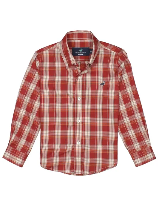 Boys Seasonal Sportshirt In Maple