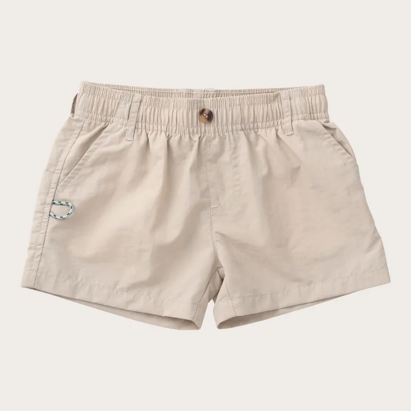 Boys Outrigger Performance Short in Khaki