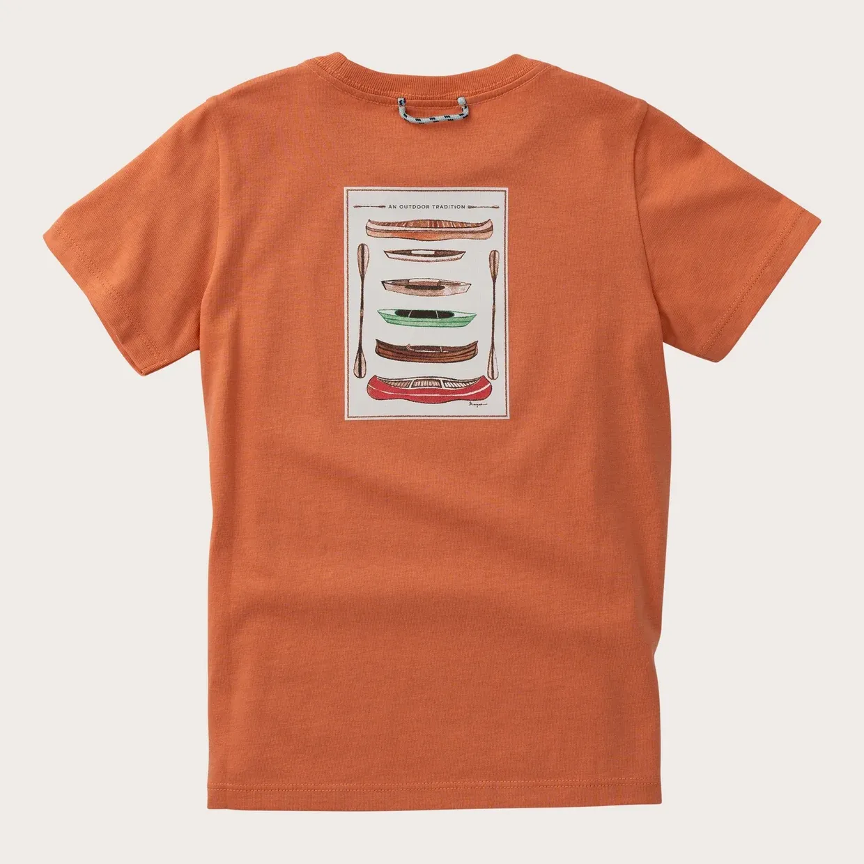 Boys Cotton Short Sleeve in Canoe Art