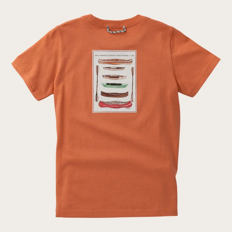 Boys Cotton Short Sleeve in Canoe Art