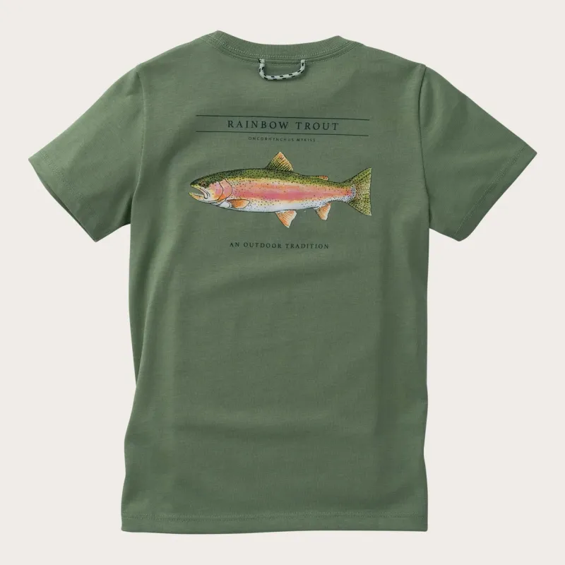 Boys Cotton Short Sleeve in Rainbow Trout