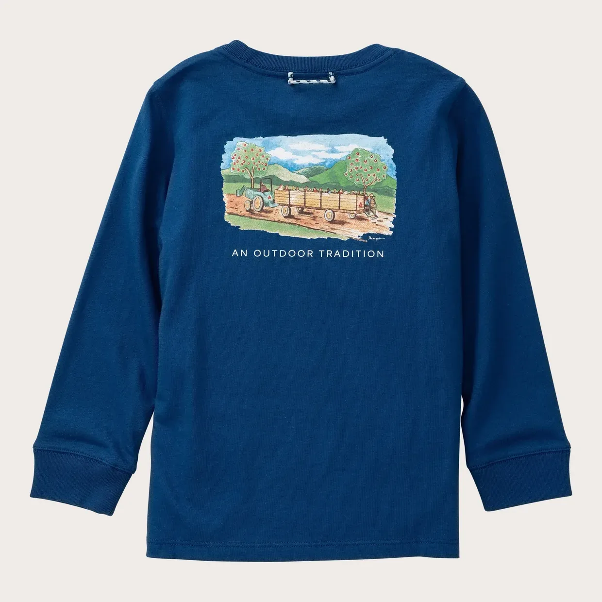 Boys Cotton Pocket Long Sleeve in Apple Picking