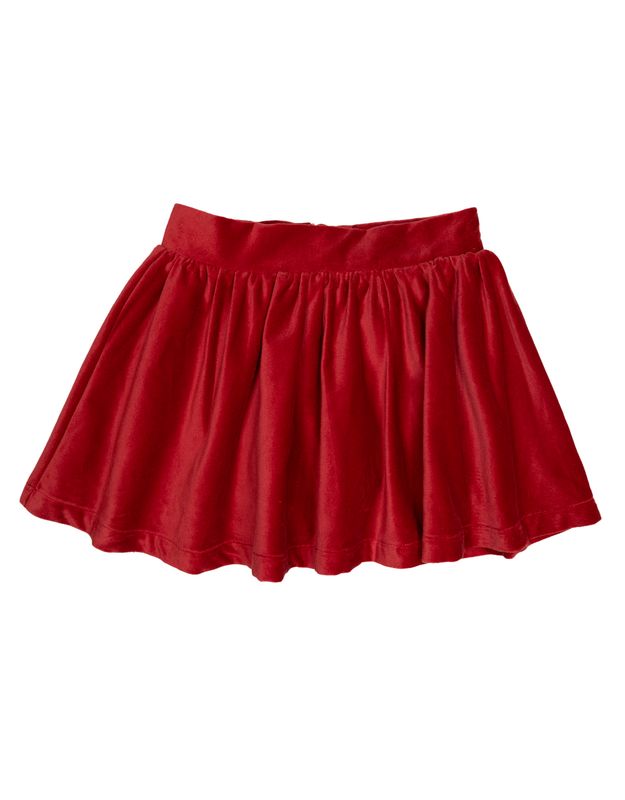 Sofie Red Velvet Skirt