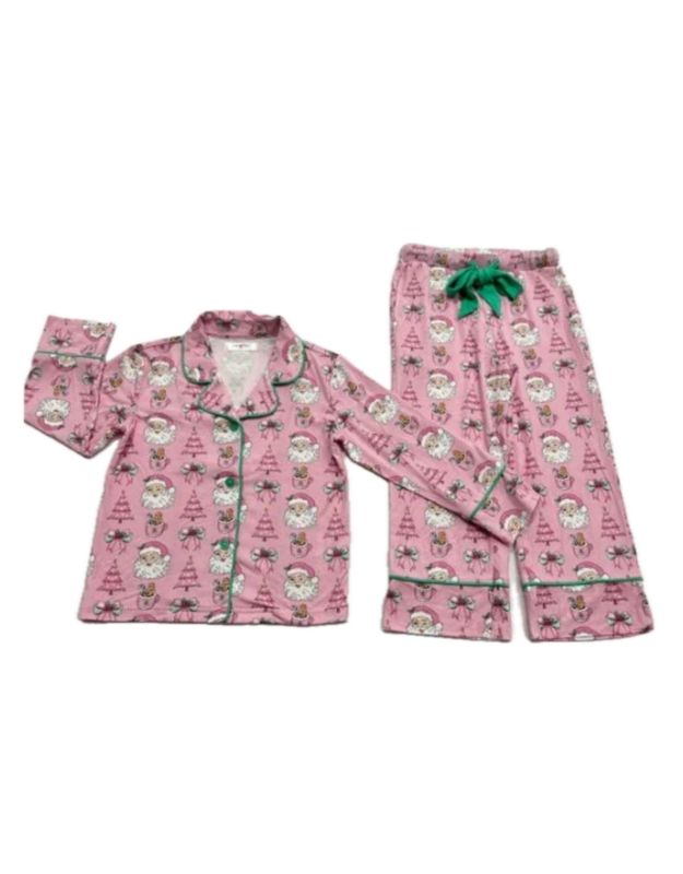 Santa Viscose Button Down PJ
