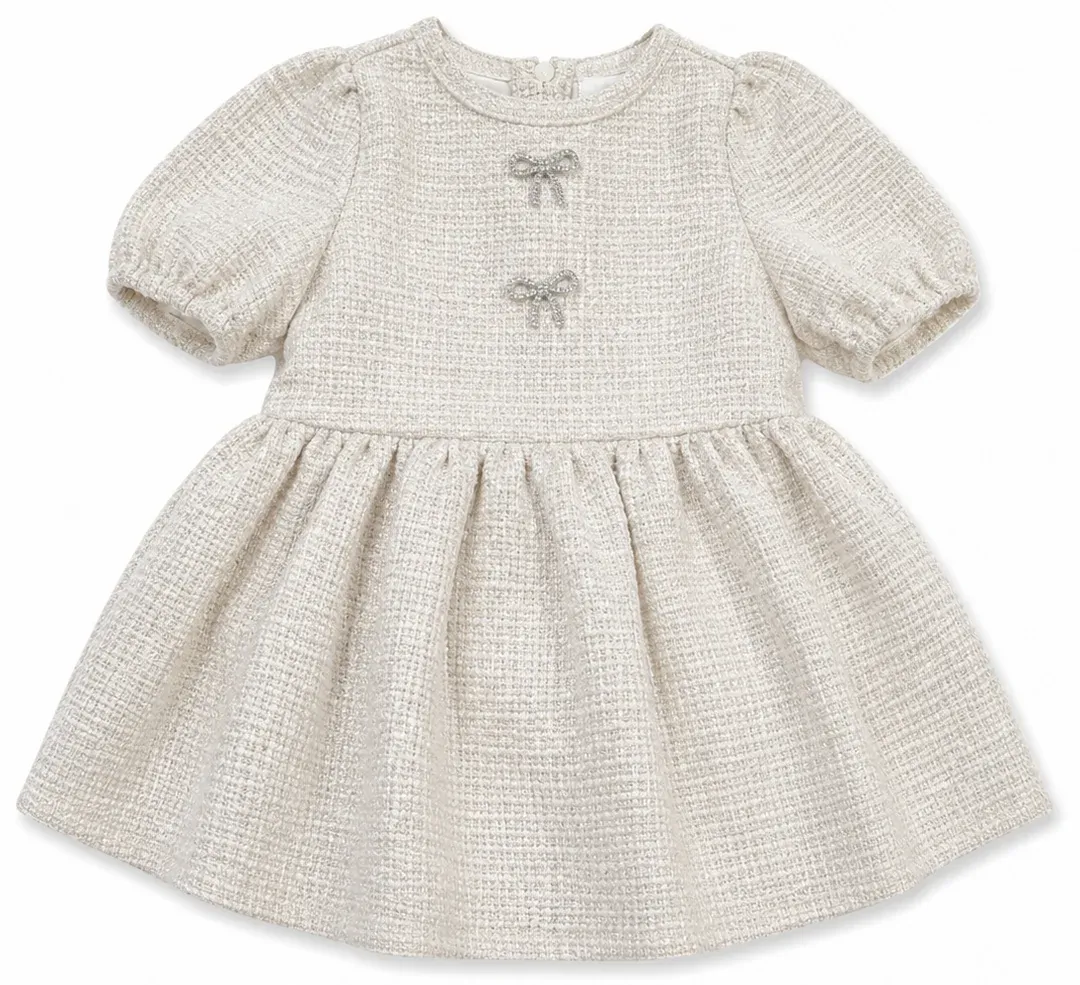 Ivory Tweed Dress