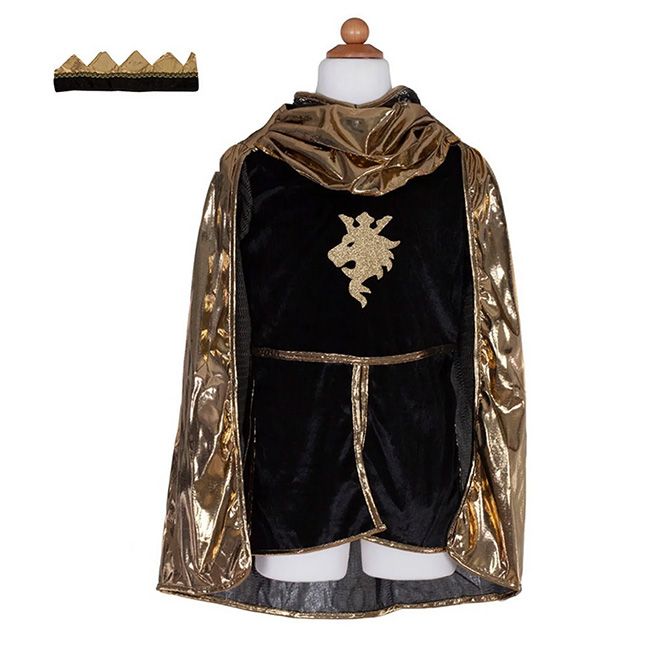 Golden Knight with Tunic, Cape, and Crown