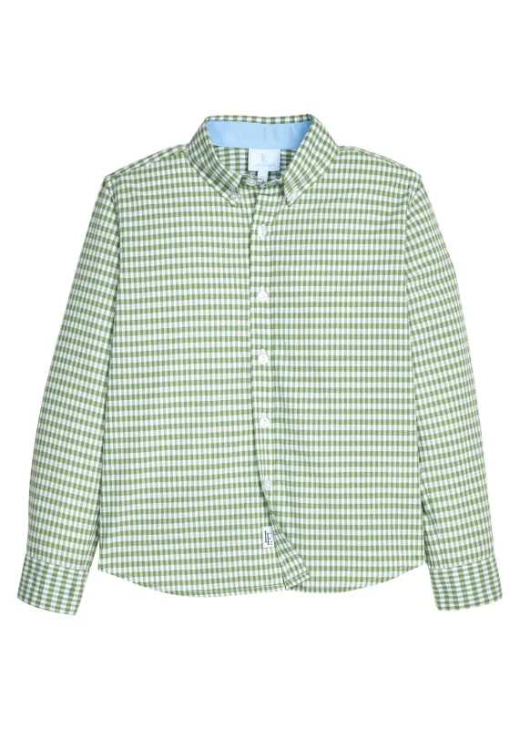 Button Down Shirt in Watercress Gingham