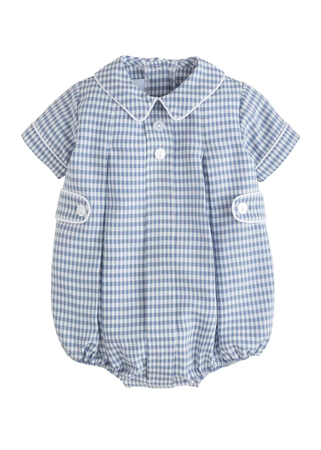 Davant Bubble in Gray Blue Gingham