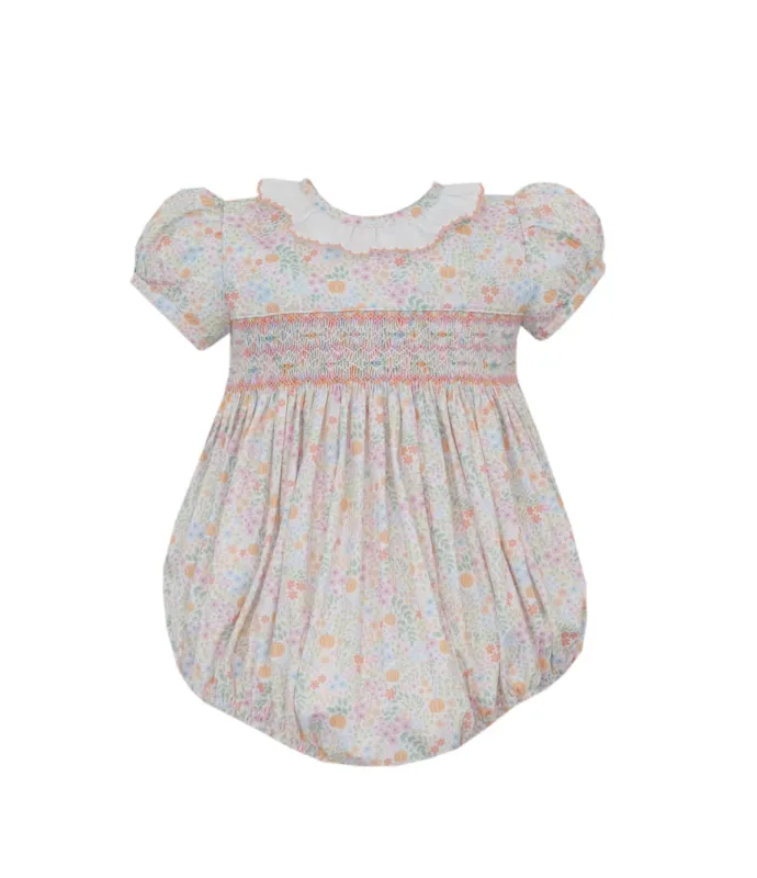 Pumpkin Print in Multicolor Floral Bubble