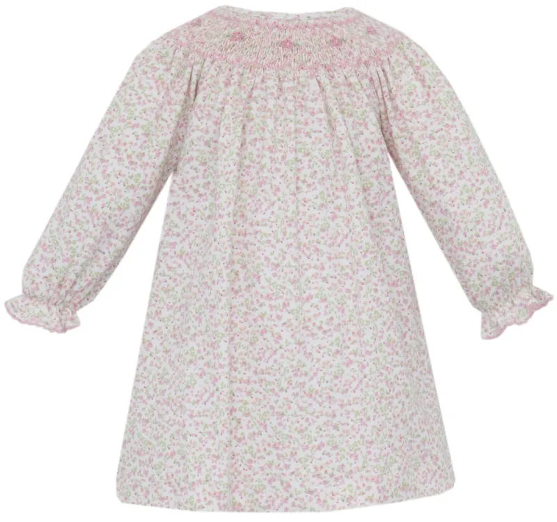 Harper Tiny Pink Knit Floral Bishop