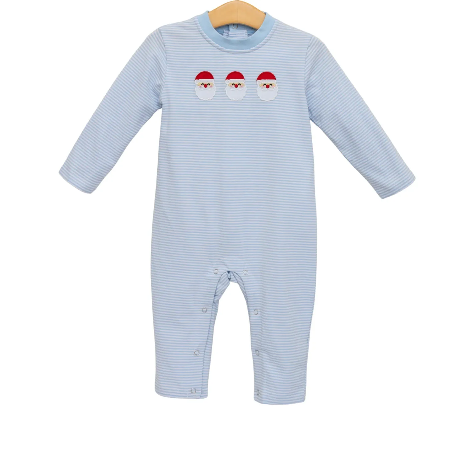 Santa Trio Blue Romper