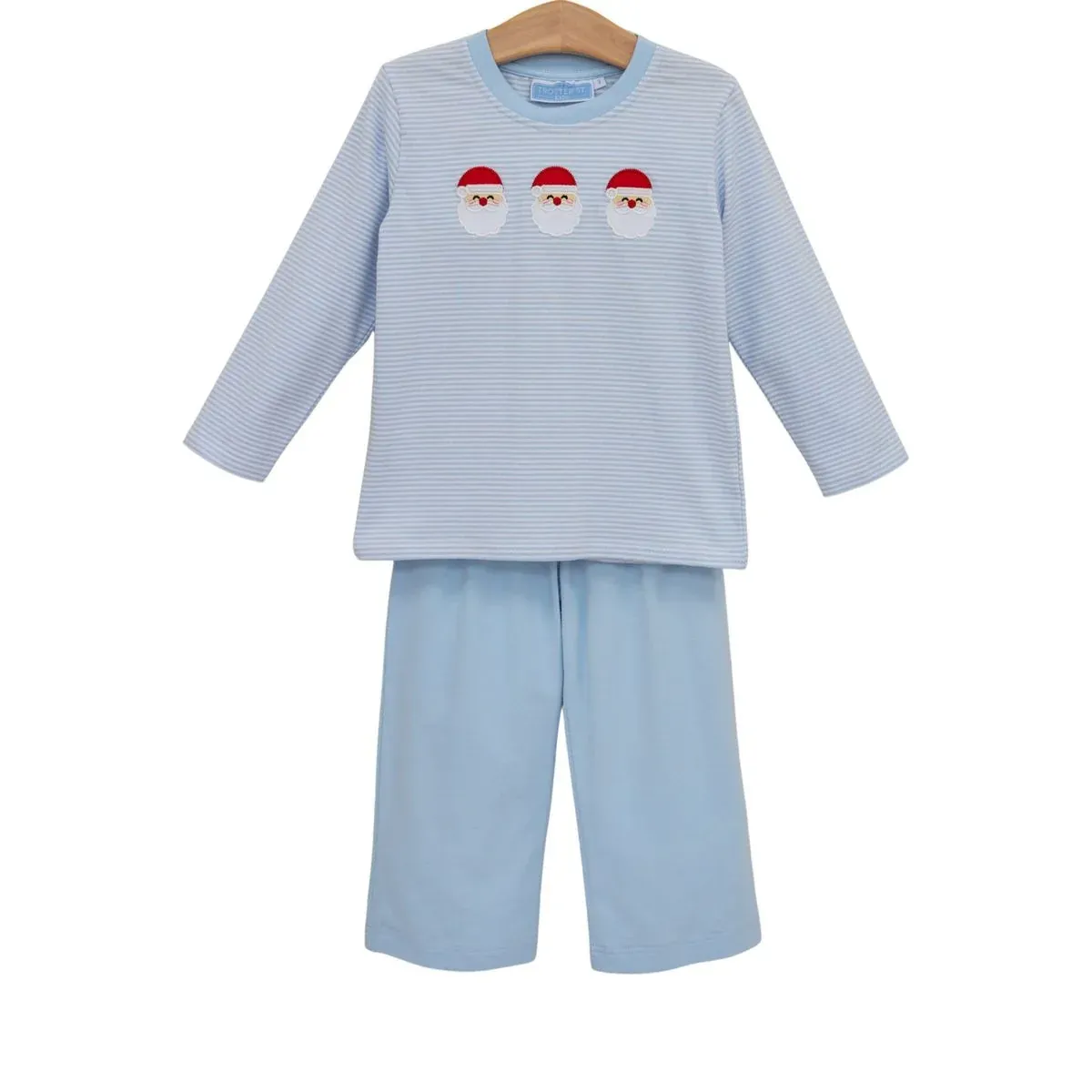 Santa Trio Pant Set in Blue