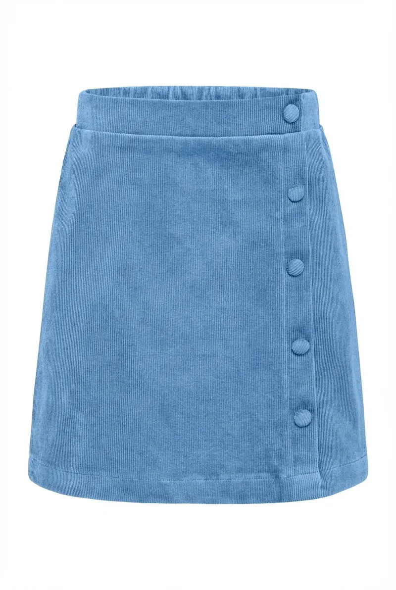 Reese Skirt in Glacier Blue Corduroy