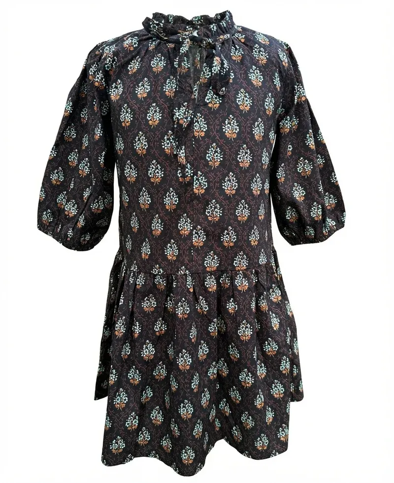Eve Dress in Luxe Block