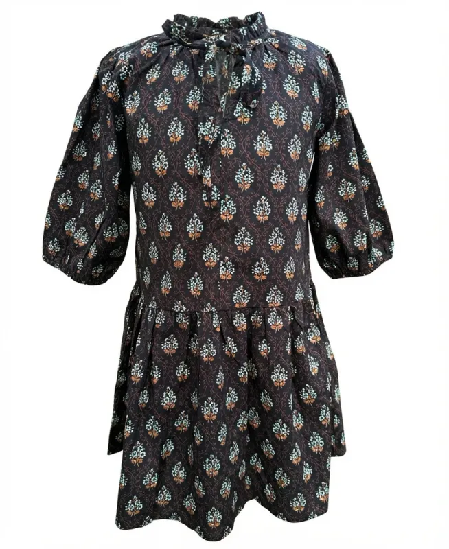Eve Dress in Luxe Block