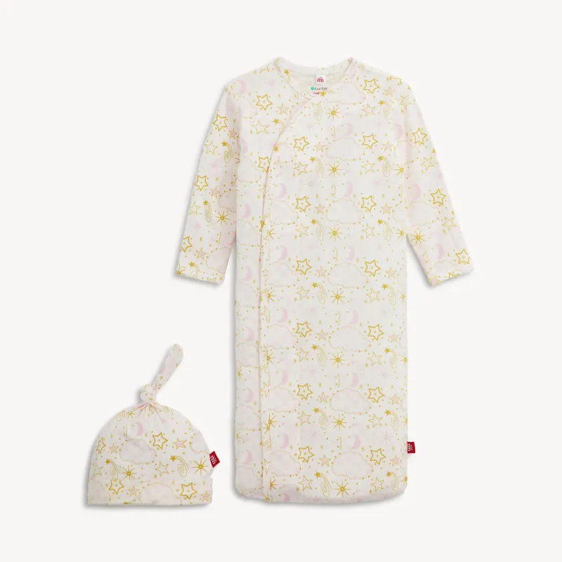 Star Signs Pink Magnetic Modal Gown+Hat Set