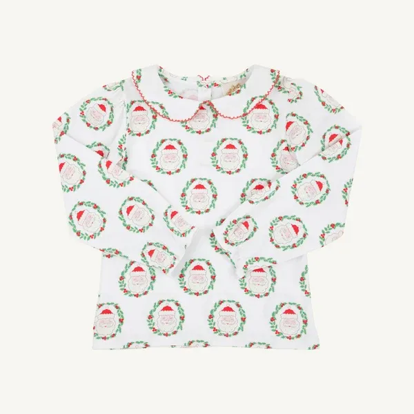 North Pole Portrait/Richmond Red in Maude Peter Pan Collar
