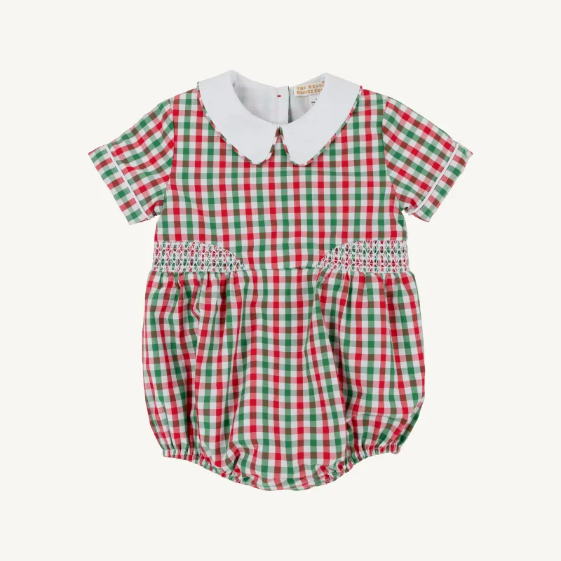 Brentley Bubble in Richmond Red and Kiawah Kelly Gingham