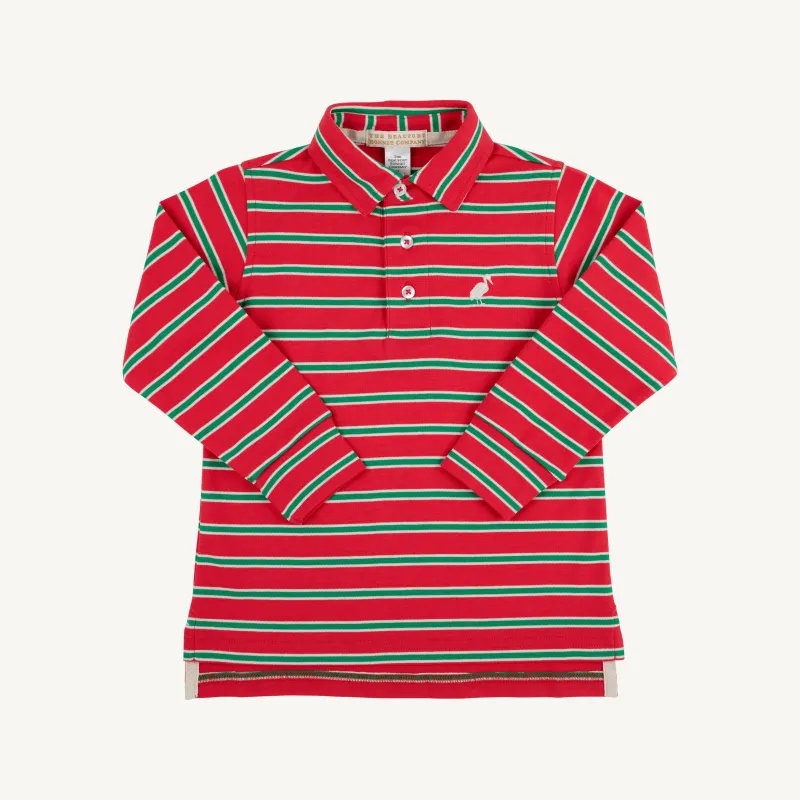 Richmond Red and Kiawah Kelly Green LS Prim and Proper Polo