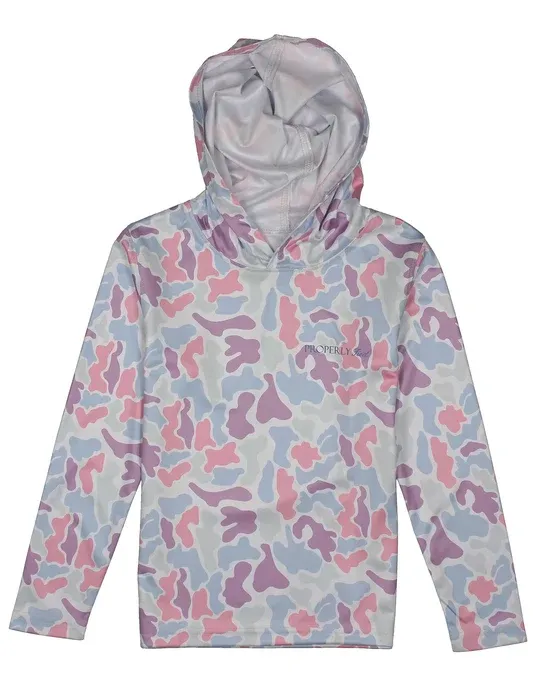 Girls Sportsman Performance Hoodie in Cotton Candy Camo