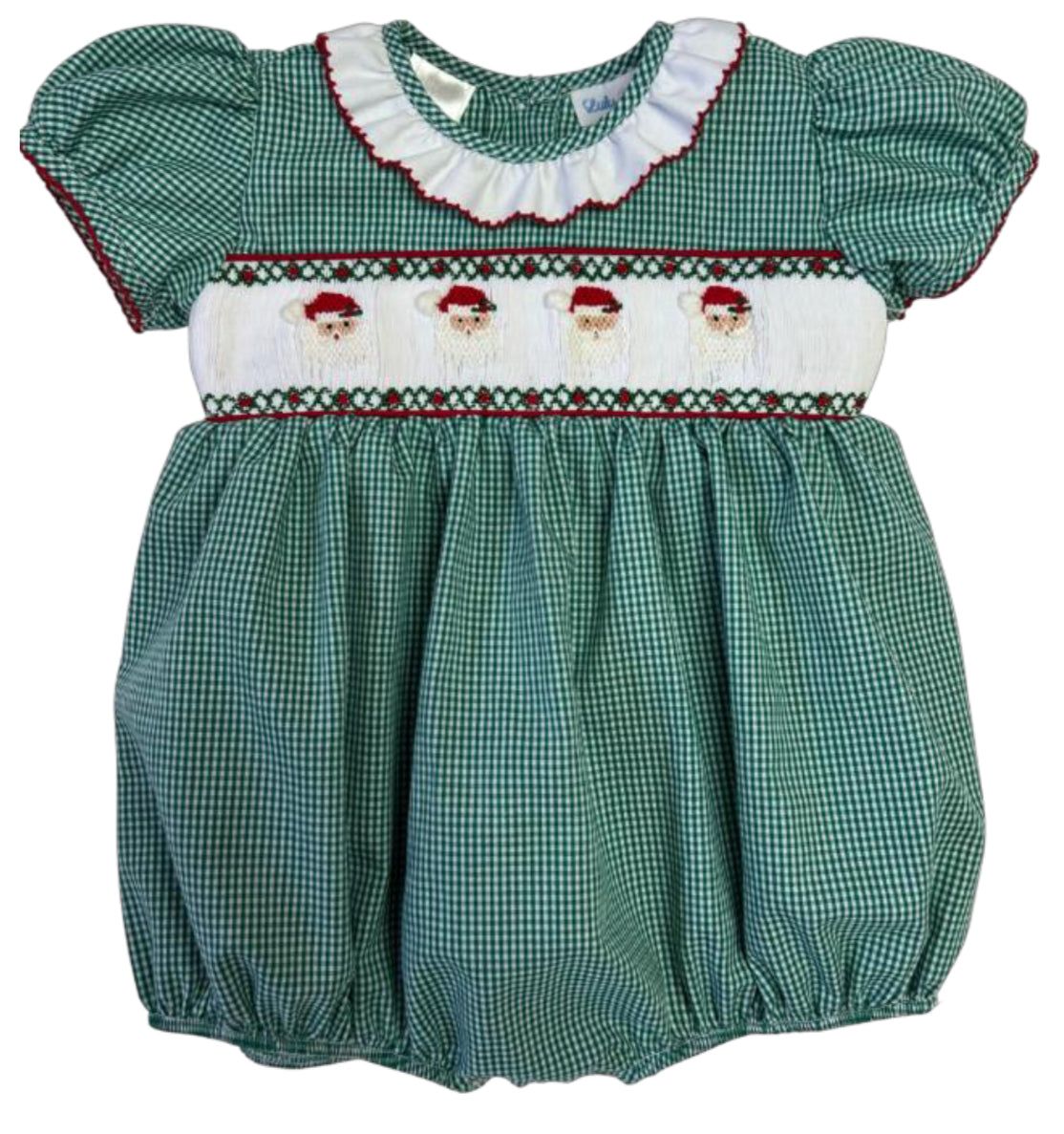 Rosie Christmas Smocked Waist Bubble