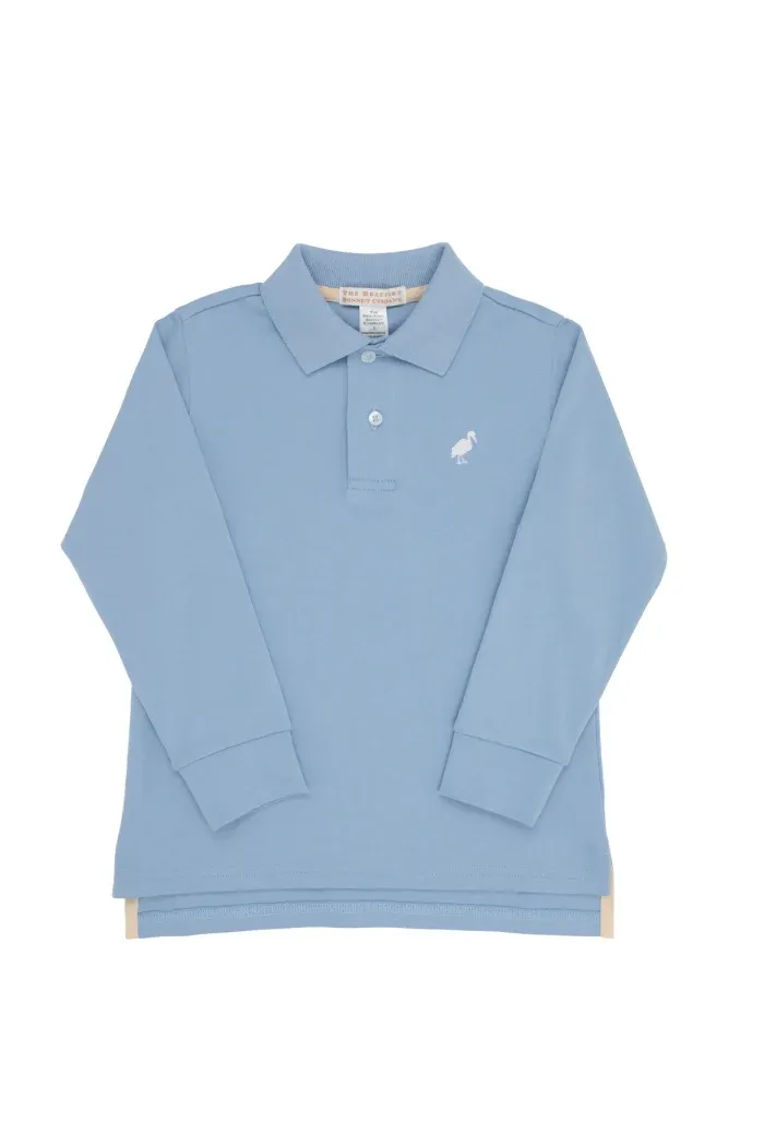 Beale Street Blue/Barrington Blue LS Prim and Proper Polo