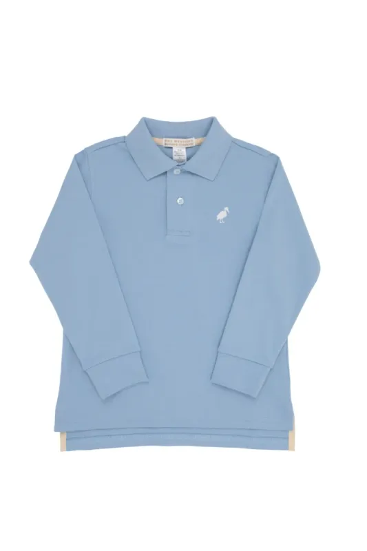 Beale Street Blue/Barrington Blue LS Prim and Proper Polo