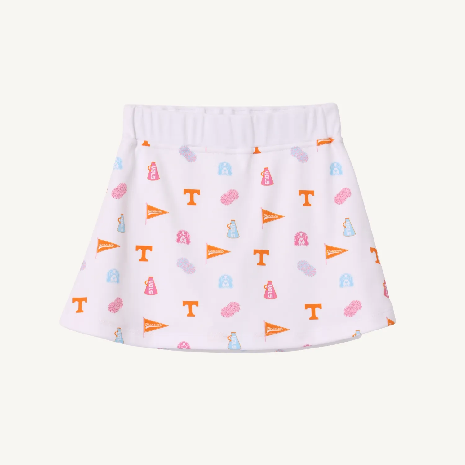Searcy Skort in Victory Orange/Worth Ave White