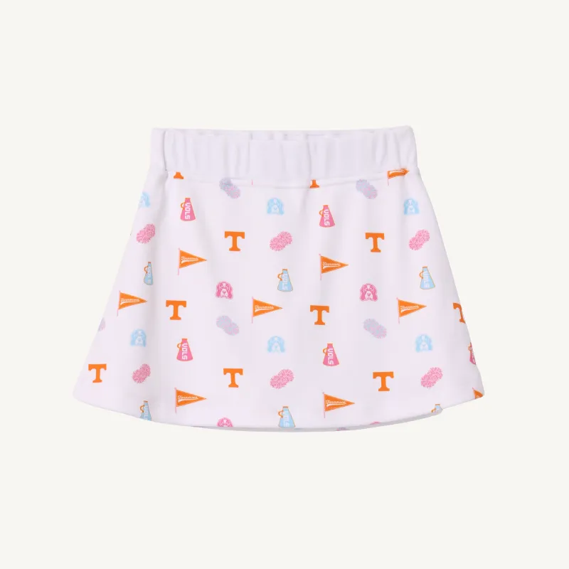 Searcy Skort in Victory Orange/Worth Ave White