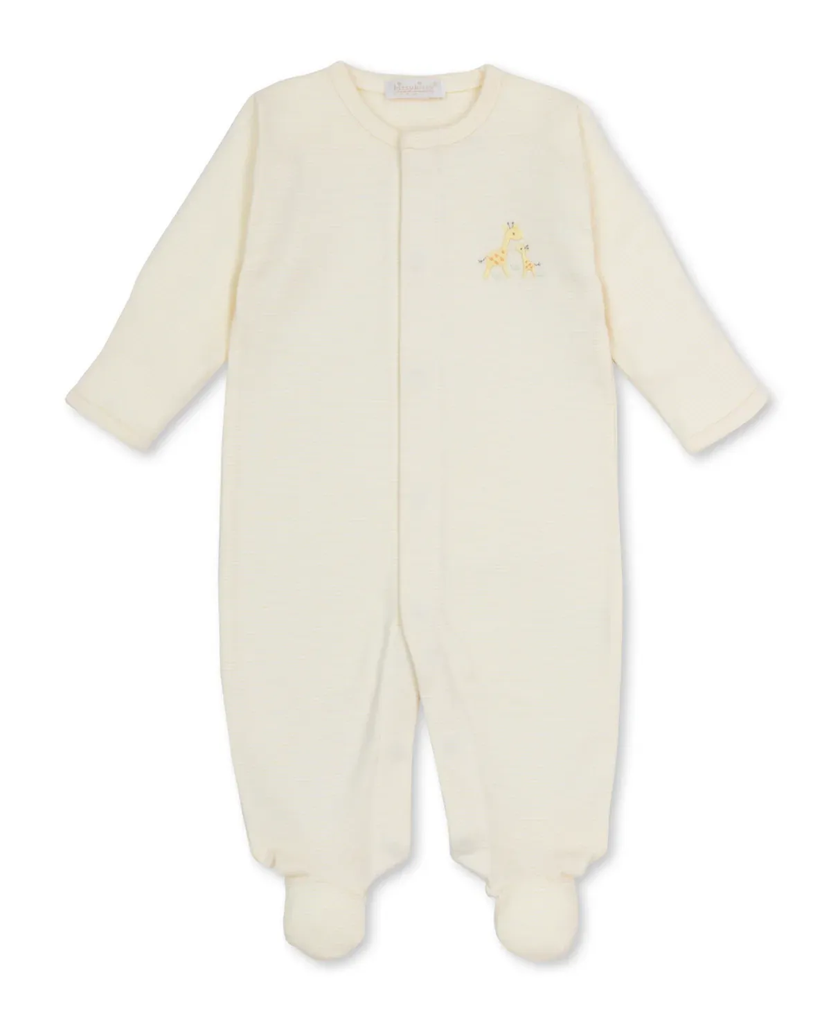 Giraffe Love Embroidered Premier Footie