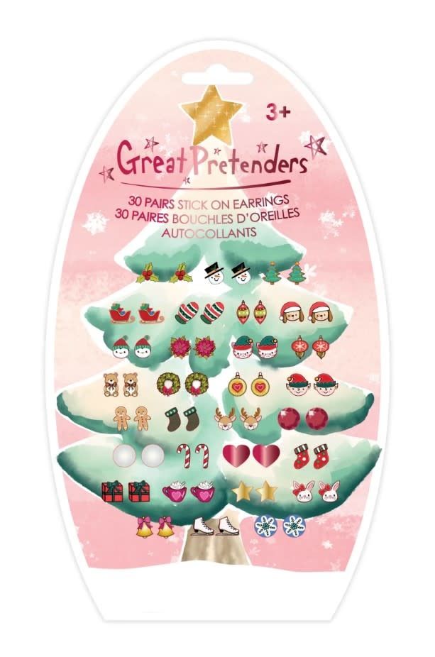 Holiday Stick On Earrings