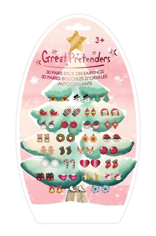 Holiday Stick On Earrings