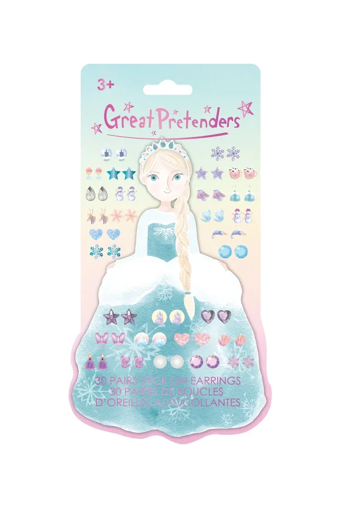 Frosty Sister Stick On Earrings