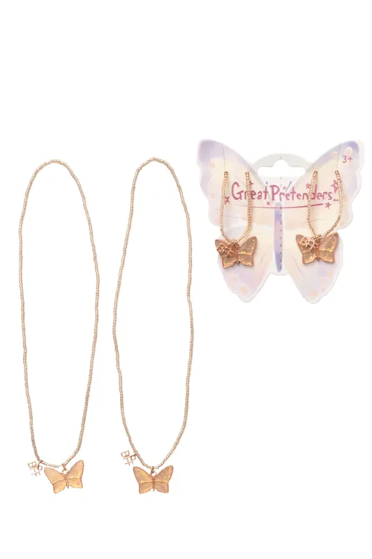 Butterfly Share & Tear Necklace