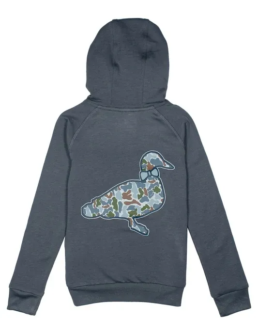 Boys Element Logo Hoodie in Terra Camo Storm