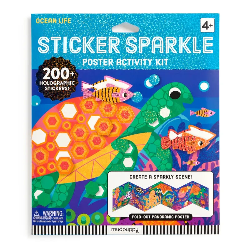 Ocean Life Sticker Sparkle Poster Activity Kit