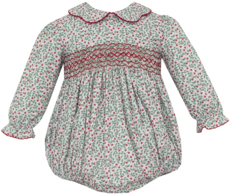 Sophia Green and Red Holiday Print Bubble