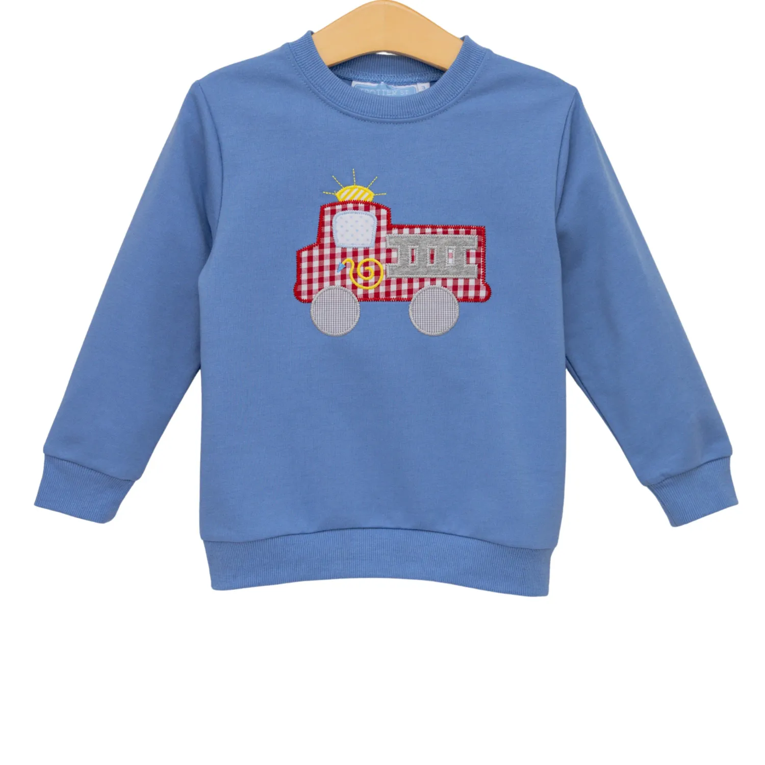 French Terry Pullover in Fire Truck