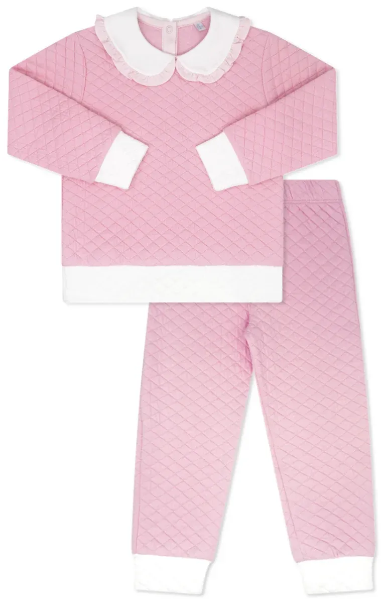 Cooper Quilted Playsuit Petal Pink