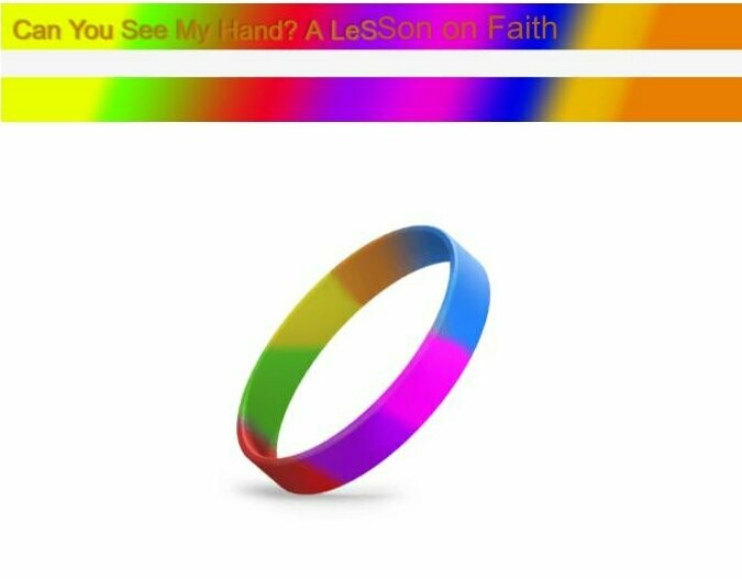 Can You See My Hand? God's Rainbow Promise Wristband