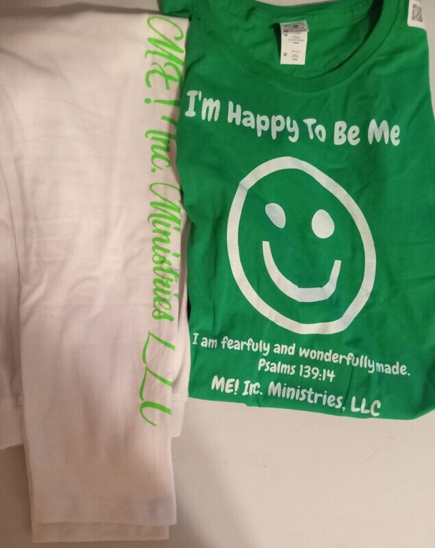 Green Power Up: I am  Happy To Be ME! Ministry 2 piece set